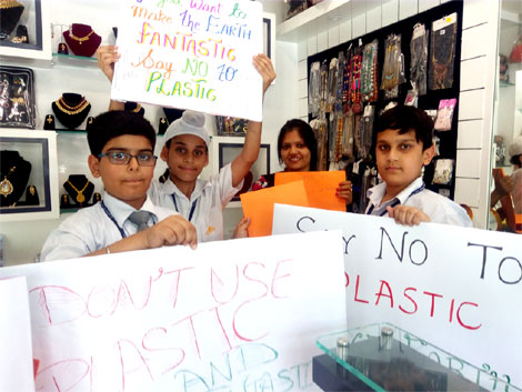 St. Mark’s School, Meera Bagh - Anti-Plastic Campaign : Click to Enlarge