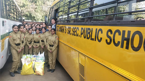 St. Mark’s School, Meera Bagh - NCC Community Service : Click to Enlarge