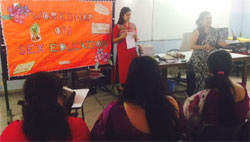 St. Mark's School, Meera Bagh - Workshop on Sex Education : Click to Enlarge