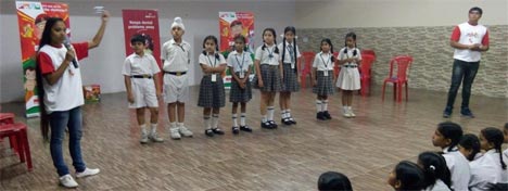 St. Mark's School, Meera Bagh - Workshop 'Mighty Ki Mighty Team' organised by POGO : Click to Enlarge
