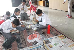 St. Mark's School, Meera Bagh - Paper Mache Workshop : Click to Enlarge