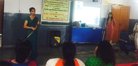 St. Mark's School, Meera Bagh - Workshop on Physiotherapy : Awareness and Prevention Programme : Click to Enlarge
