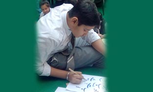 St. Mark's School, Meera Bagh - Urdu Calligraphy Workshop : Click to Enlarge
