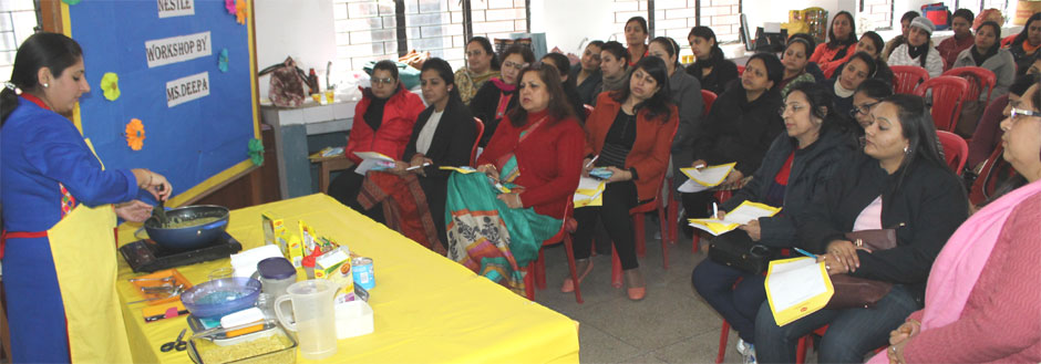 St. Mark's School, Meera Bagh - Cookery Workshop by Nestle : Click to Enlarge