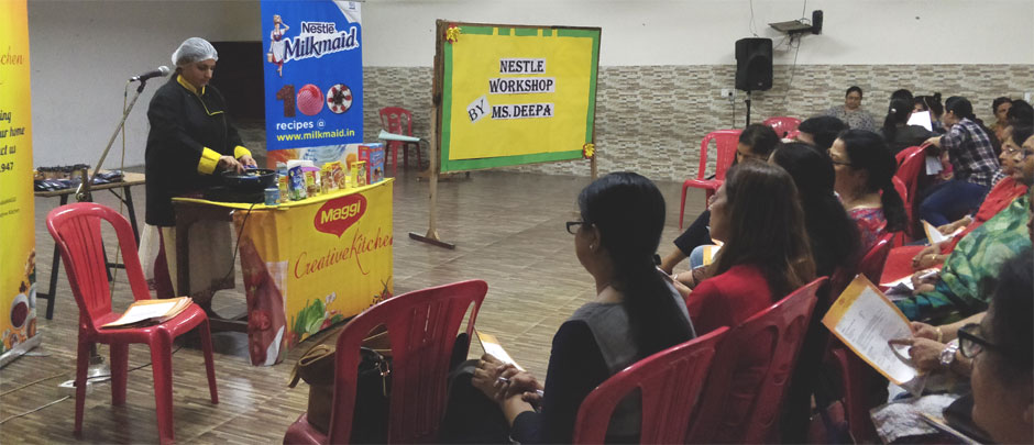 St. Mark's School, Meera Bagh - Nestle Workshop : Click to Enlarge