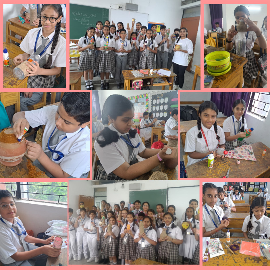 St. Mark's School, Meera Bagh - Activities conducted by Kalakari Club : Click to Enlarge