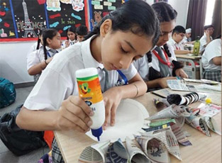 St. Mark's School, Meera Bagh - Activities conducted by Talented Crafters Club : Click to Enlarge