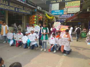 St. Mark’s School, Meera Bagh - Anti Cracker Rally : Click to Enlarge