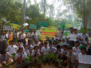 St. Mark’s School, Meera Bagh - Tree Plantation Programme : Click to Enlarge