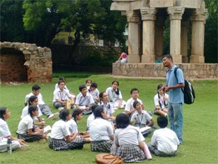 SMS Sr., Meera Bagh - Heritage Walk to Hauz Khas Fort : Click to Enlarge