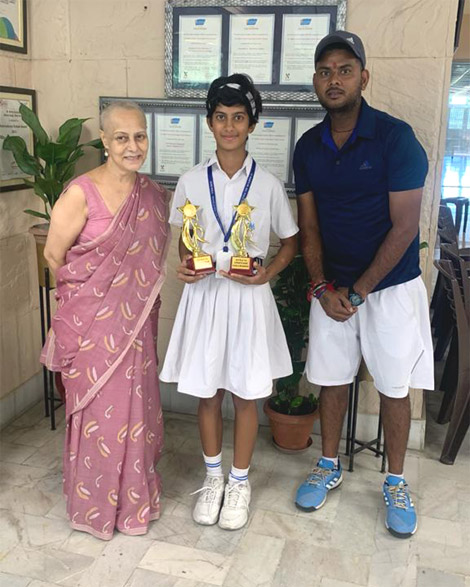 St. Marks Sr. Sec. Public School - Akshita Antil, 7-F shines at Asian Open Tennis Tournament organized in Jaipur : Click to Enlarge