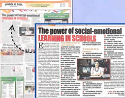 St. Mark's School, Meera Bagh, Delhi - Media Coverage - Our Vice Principal National Awardee Ms. Ritika Anand's article on the Importance of Social Emotional Learning in Schools gets featured in student edition of TOI: Click to Enlarge