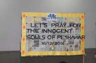 St. Mark's School, Meera Bagh - Special prayers for Peshwar child : Click to Enlarge