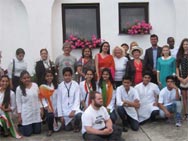 St. Mark's School, Meera Bagh - Our delegation at the event - 10 Years of iEARN Austria held at St. Poelten : Click to Enlarge