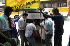 St. Mark's School, Meera Bagh donates Relief material for Nepal Victims : Click to Enlarge