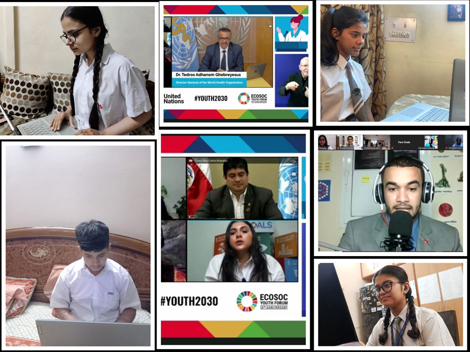 St. Mark's School, Meera Bagh - Seven of our students are invited to participate in the Economic and Social Council (ECOSOC) Youth Forum : Click to Enlarge