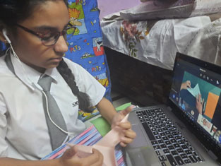 St. Mark's School, Meera Bagh - On the occasion of World Heritage Day, students of classes VI and VII attended an interesting workshop on Origami that paid tribute to the father of our nation, Mahatma Gandhi : Click to Enlarge