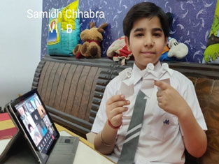 St. Mark's School, Meera Bagh - On the occasion of World Heritage Day, students of classes VI and VII attended an interesting workshop on Origami that paid tribute to the father of our nation, Mahatma Gandhi : Click to Enlarge