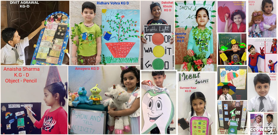 St. Mark's School, Meera Bagh - Show and Tell activity for students of KG and Nursery : Click to Enlarge