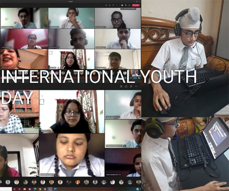St. Mark's School, Meera Bagh - We commemorated the International Youth Day  with an open House - an Event by, for, and of the youth : Click to Enlarge