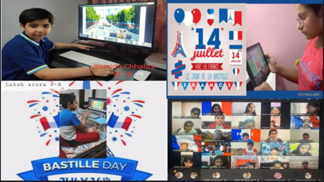 St. Mark's School, Meera Bagh - Bastille Day celebrated with zeal : Click to Enlarge