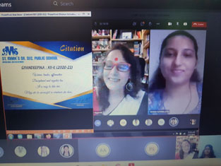 St. Mark's School, Meera Bagh - Virtual Citation Ceremony as well as Farewell for students of Grade 12 : Click to Enlarge