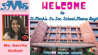 St. Mark's School, Meera Bagh - 1Students of Class 7 organise A Rendezvous with Ms. Garvita Gulhati111 : Click to Enlarge
