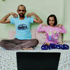 St. Mark's School, Meera Bagh - We organise a Special Online Yoga session for the parents of Classes 3 to 5 : Click to Enlarge