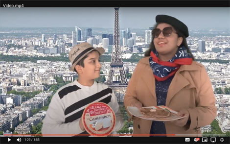 St. Mark's School, Meera Bagh - Mannat Sachdeva and Pratyush Goyal of Class VII won the 1st Position in the French Competition - La Publicit Gastronomique en Inde (Ad mad show) : Click to Enlarge