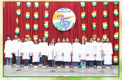 St. Mark's School, Janakpuri - 75th Republic Day was celebrated with great enthusiasm : Click to Enlarge