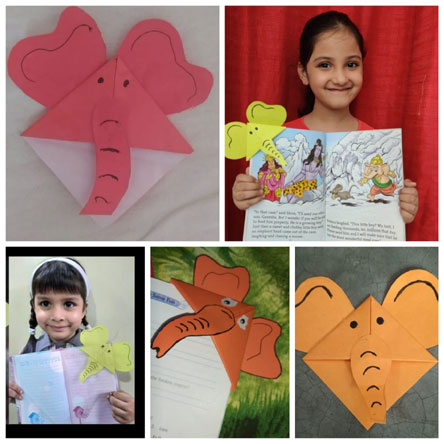 St. Mark's Girls School, Meera Bagh - Ganesh Chaturthi Craft Activity for Classe I : Click to Enlarge