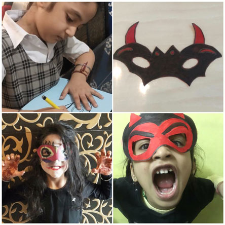 St. Mark's Girls School, Meera Bagh - Shuchi - Halloween by Class I : Click to Enlarge