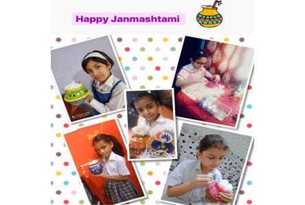 St. Mark's Girls School, Meera Bagh - Janmashtami Celebrations by Class IV : Click to Enlarge