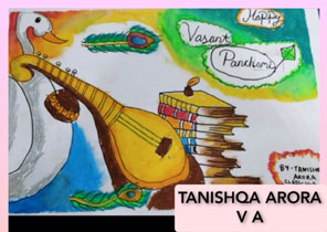 St. Mark's Girls School, Meera Bagh - Basant Panchami by Class 5 : Click to Enlarge