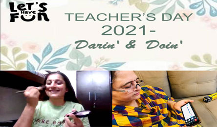 St. Mark's Girls School, Meera Bagh - Darin n doin on Teachers Day Celebrations : Click to Enlarge