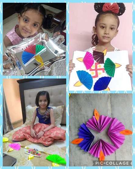 St. Mark's World School, Meera Bagh - Diwali Activity by Class 1 : Click to Enlarge