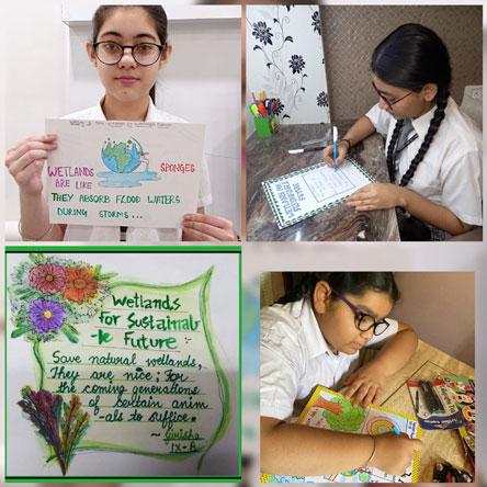 St. Mark's Girls School, Meera Bagh - Earth Day Activity : Click to Enlarge
