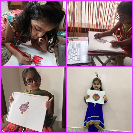 St. Mark's Girls School, Meera Bagh - Janmashtami Activity by Class Sapling : Click to Enlarge