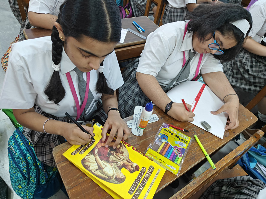 St. Mark's World School, Meera Bagh - Book Jacket Activity by Class 10 students : Click to Enlarge