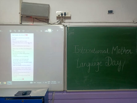 St. Mark's World School, Meera Bagh - International Mother Language Day conducted for Class 5 : Click to Enlarge