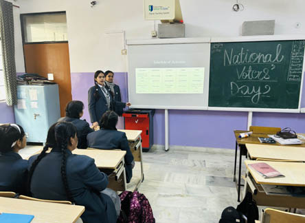 St.Marks World School Meera Bagh - National Voters Day 2024 : Click to Enlarge