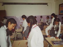 SMS Girls School, Meera Bagh - Cleanliness Drive for classes I to XII : Click to Enlarge