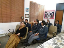 St. Mark's Girls School, Meera Bagh - Skype Session with Slovakia : Click to Enlarge