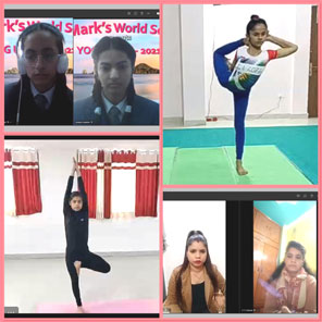 St. Mark's World School, Meera Bagh - Yog Utsav 2021 : Click to Enlarge