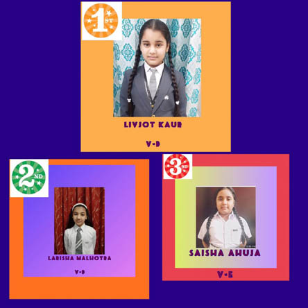 St. Mark's Girls School, Meera Bagh - Inter Class Singing Competition for Class V : Click to Enlarge