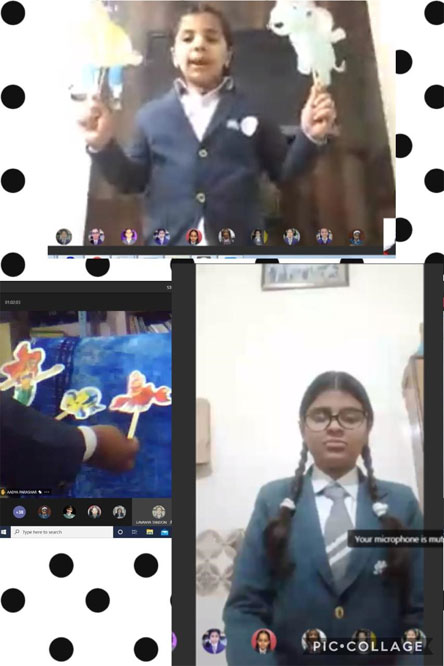 St. Mark's Girls School, Meera Bagh - Virtual Story Narration Competition with Puppets for the students of Class 3 : Click to Enlarge