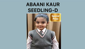 St. Mark's Girls School, Meera Bagh - Winners of Rhyme Recitation Competition, Class Seedling : Click to Enlarge