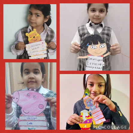 St. Mark's World School, Meera Bagh - Character Mapping Activity by Class 1 : Click to Enlarge