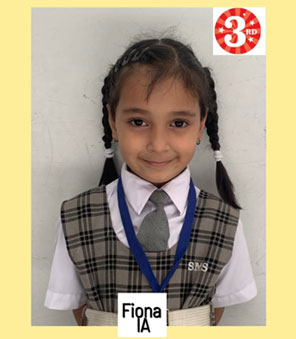 St. Mark's World School, Meera Bagh - Winners of English Recitation Competition for Class I : Click to Enlarge