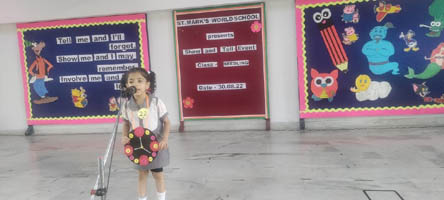 St. Mark's World School, Meera Bagh - Show And Tell Event for Class Seedling : Click to Enlarge